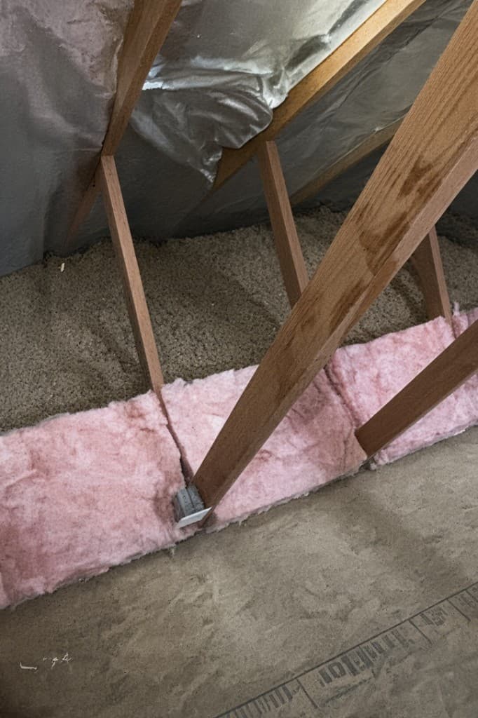 New insulation installed across a Charlotte-area attic floor